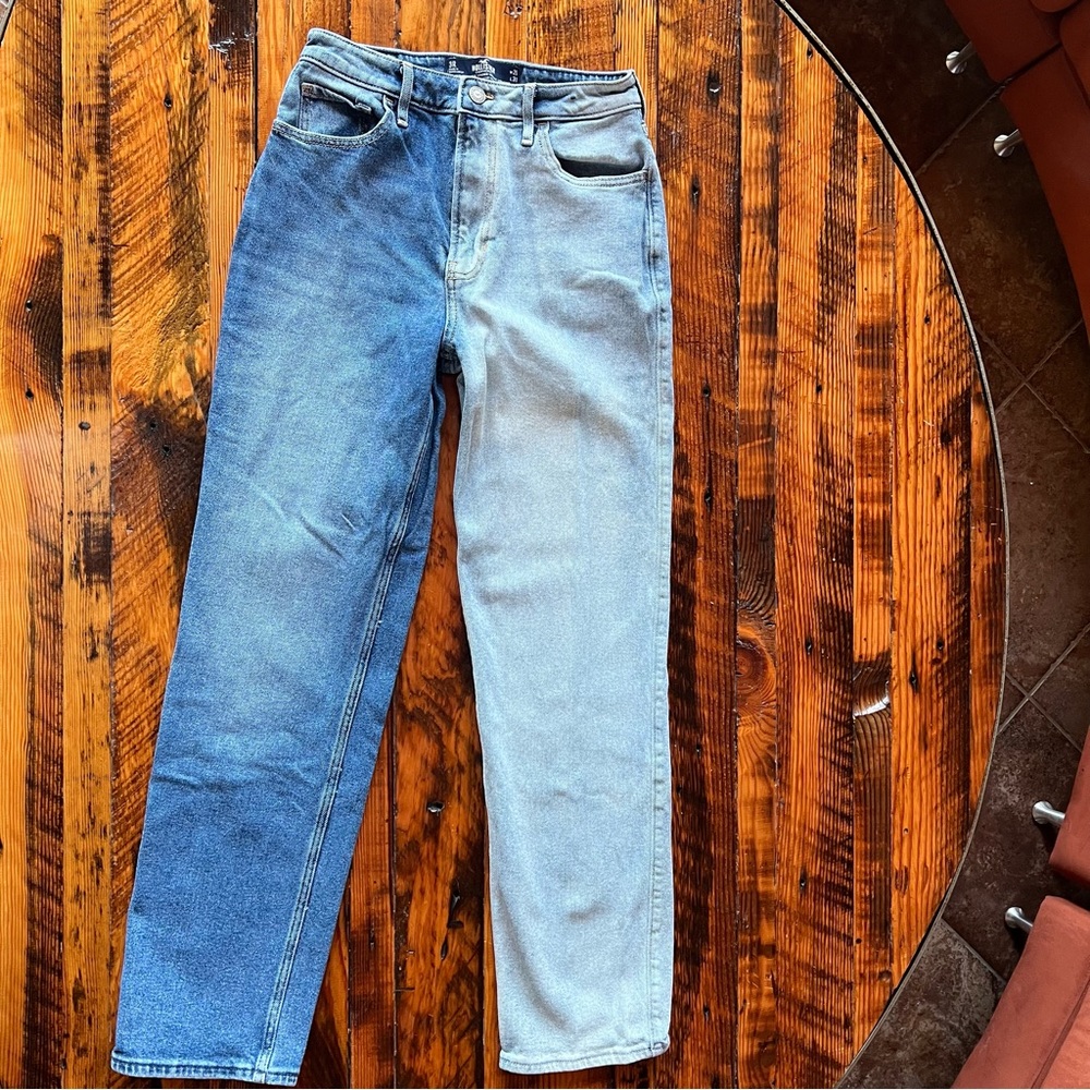 Hollister ultra hi-rise stacked vintage straight
